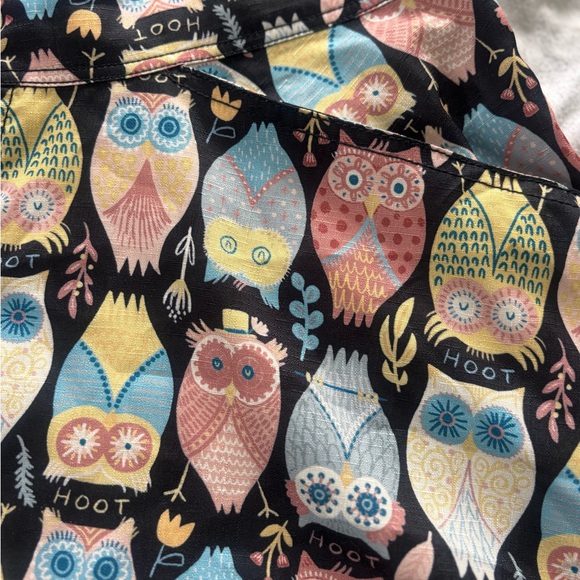 Unique Vintage Black Owl Print Skirt -Size 16/1XL- NWOT-Retro Novelty Print - Picture 4 of 8
